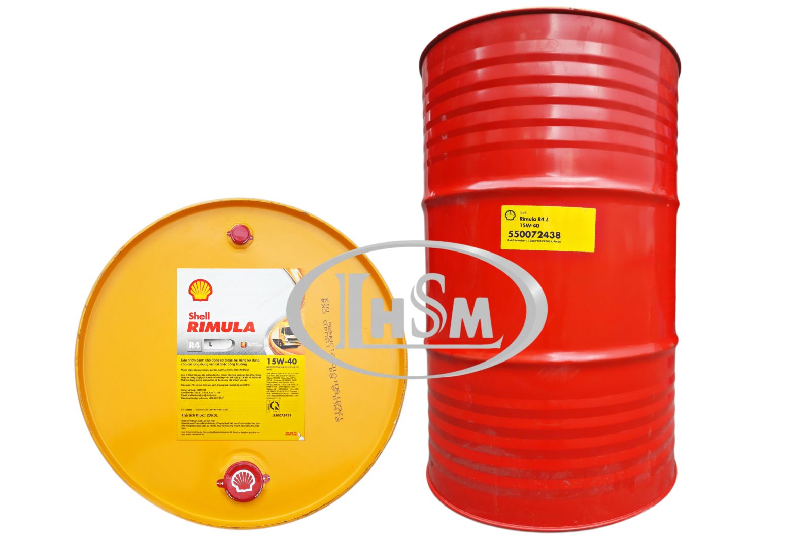 Hình ảnh thực tế dòng sản phẩm Shell Rimula R4 L tại kho Lê Hùng Sao Mai